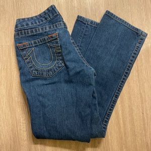 True religion cropped jeans